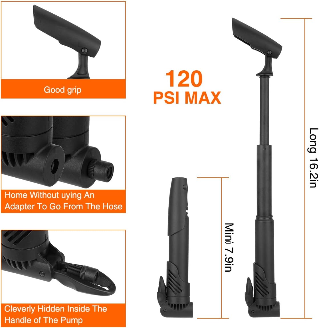 Bicycle Repair Bag With Tire Pump - Image 3