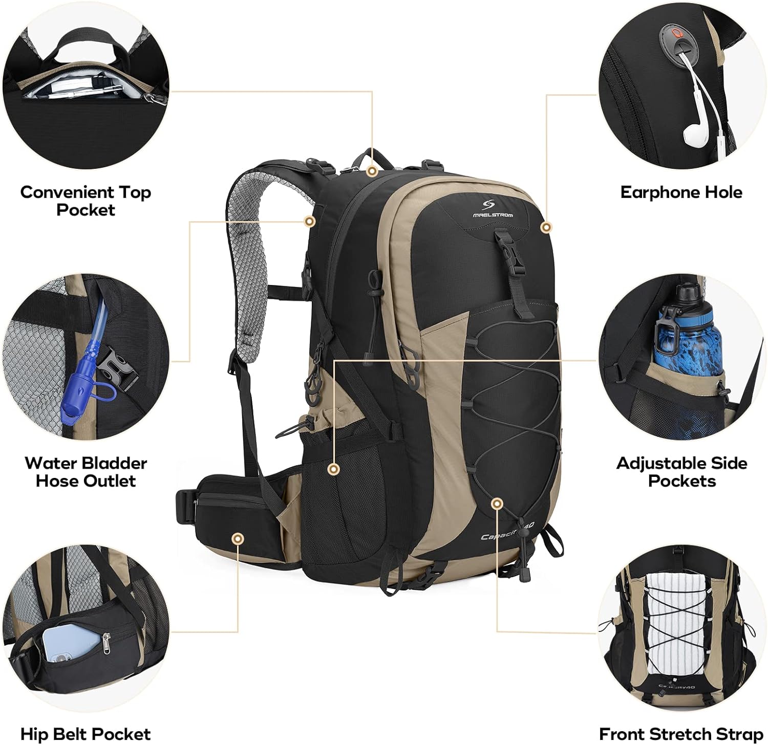 Maelstrom Hiking Backpack,Camping Backpack - Image 7