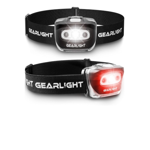 GearLight 2Pack LED Headlamp - Outdoor Camping Head Lamps