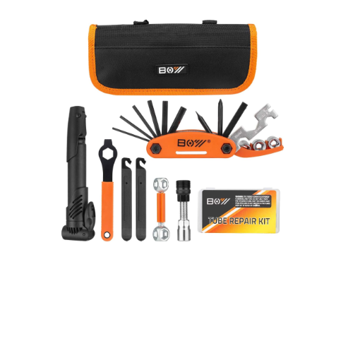 Bicycle Repair Bag With Tire Pump